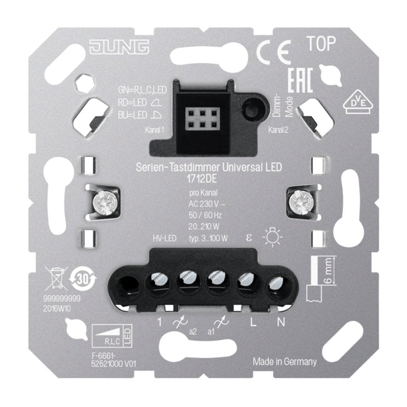 Jung Tastdimmer Serien-Tastdimmer Universal LED, m Jung - ismailkar.de