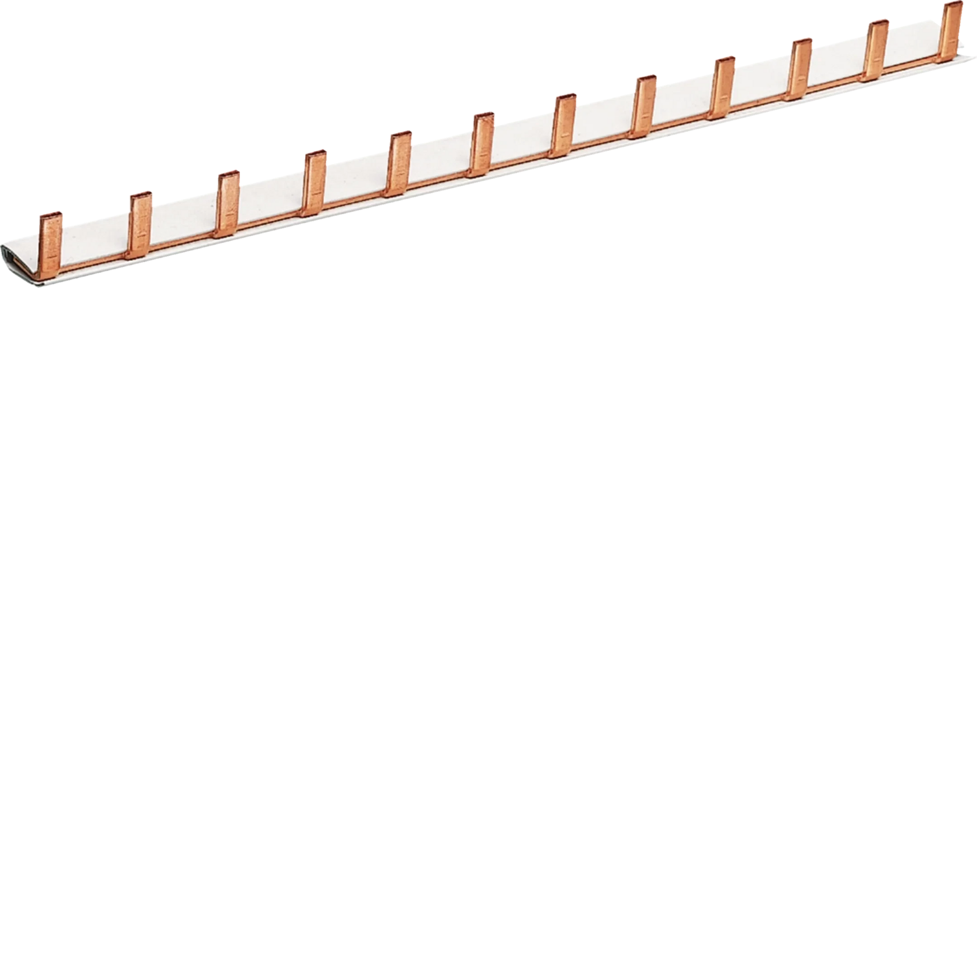 Phasenschiene 1 polig mit Stiftanschluss 10mm² 63A 12 Module | Hager