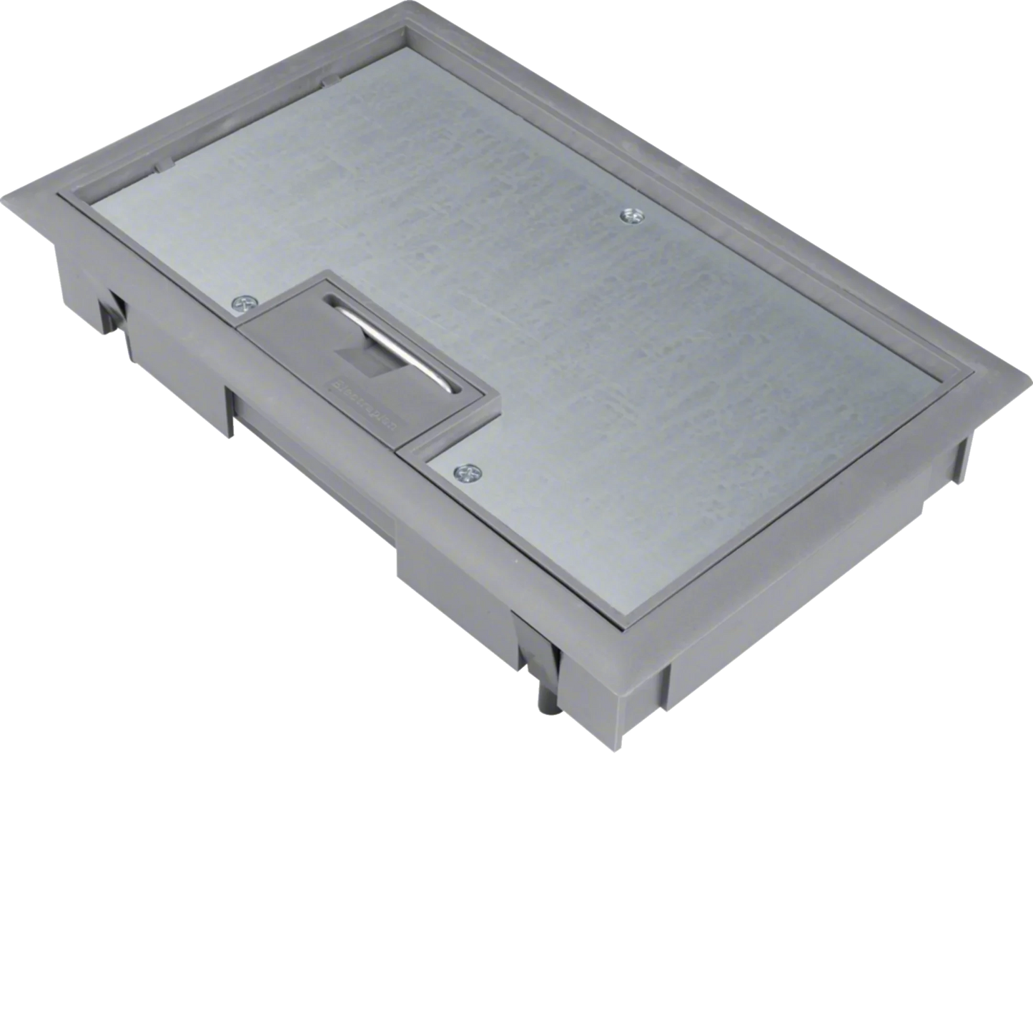 Klappdeckel E04 147x247mm für 8mm Bodenbelag aus Polyamid eisengrau | Hager