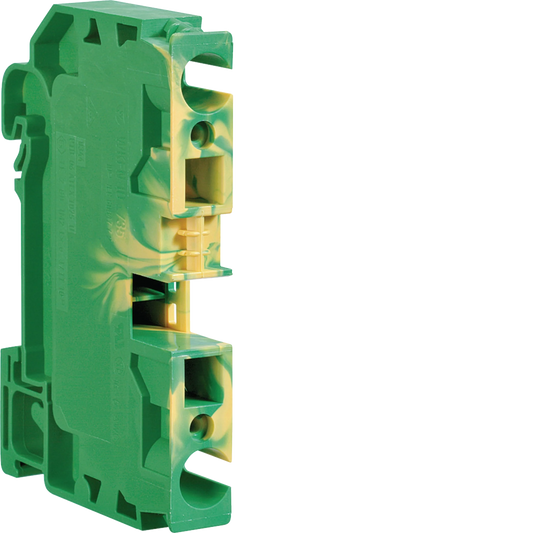 Schutzleiterklemme 10mm², 2 Anschlüsse, Stecktechnik