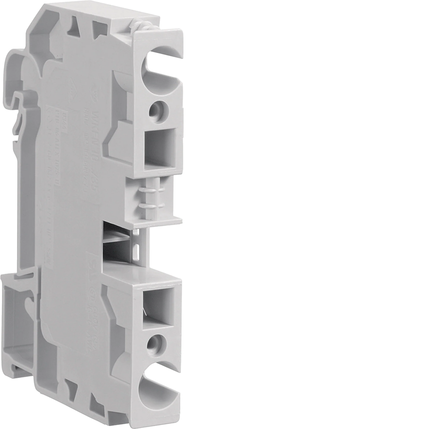 Durchgangsklemme 10mm²-Phase, 800V-57A, 2 Anschlüsse, Stecktechnik