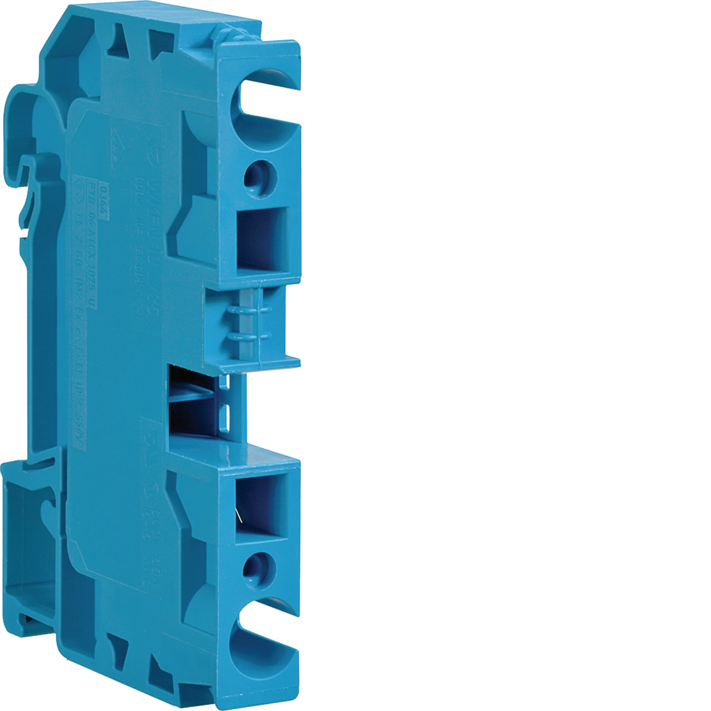 Durchgangsklemme 10mm²-Neutral, 800V-57A, 2 Anschlüsse, Stecktechnik
