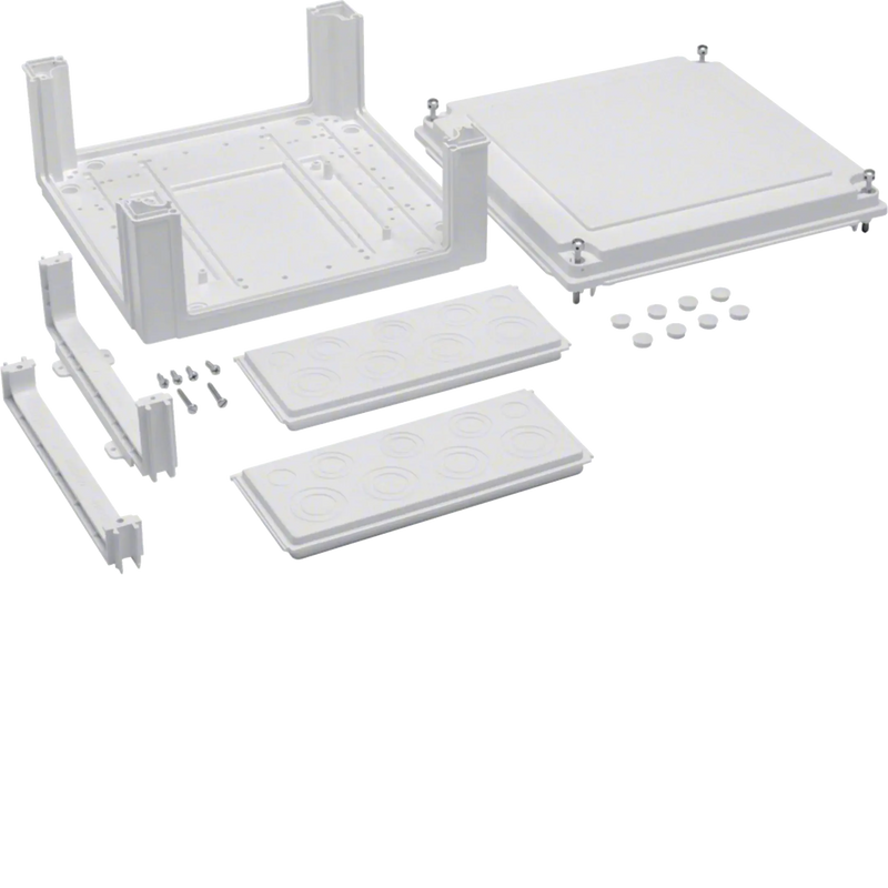 Kabelanschlusskasten, univers, 324x307x149mm, IP54, SKII, leer für Erweiterung | Hager