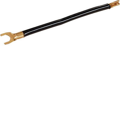 Kabelbrücke NYAF 6 mm², 110mm lang, Gabel, Farbe schwarz | Hager
