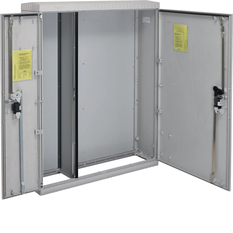 Kabelverteilerschrank Gr.2/1355, asym. Türen, mit MP, 1355x1110x315mm (HxBxT) | Hager