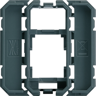 Keystone-Adapterrahmen 1xRJ45 19,3x14,8 mm, Modulbreite 22,5x45 oder 45x45 mm | Hager
