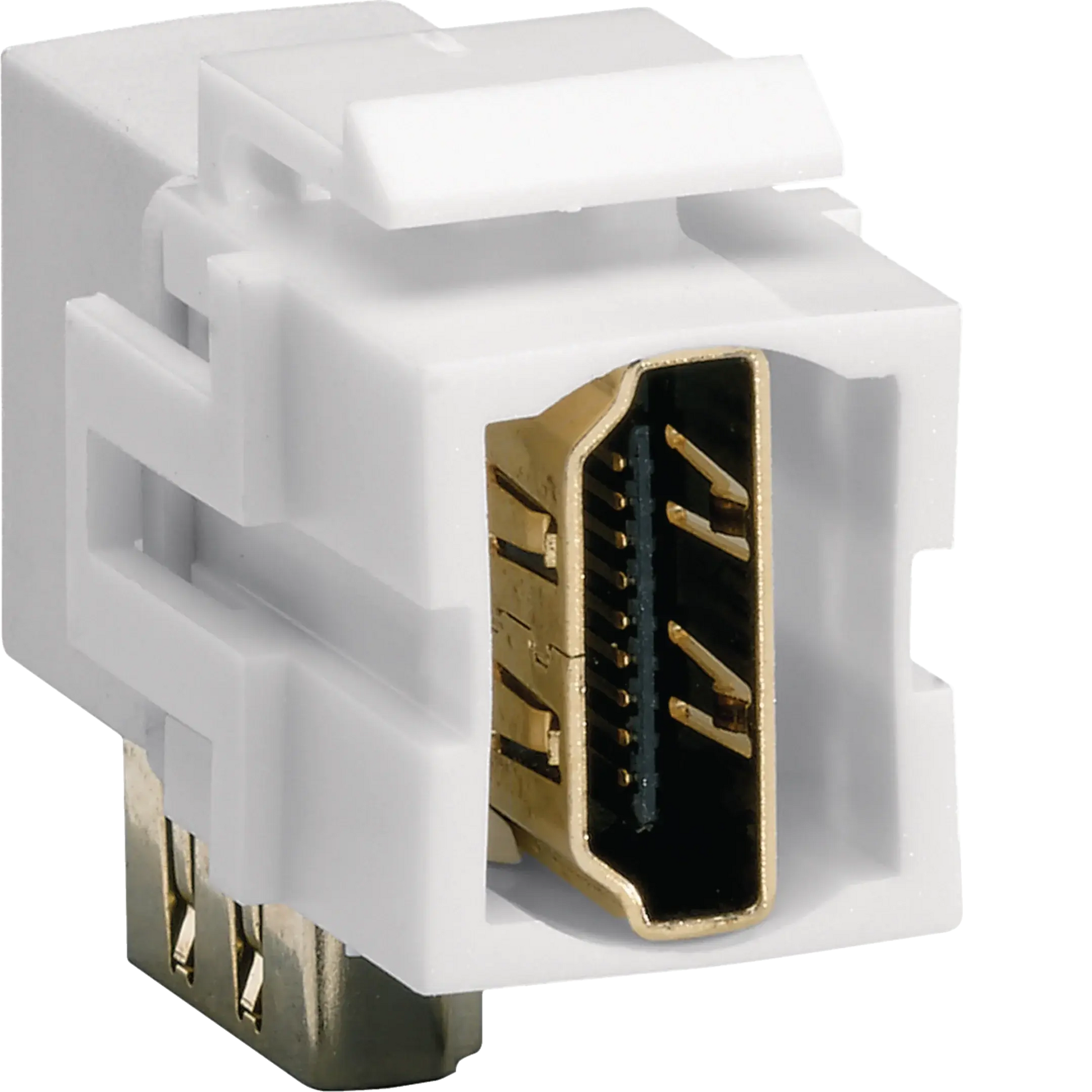 Keystone Modul, universal, HDMI Buchse auf HDMI Buchse, 90° gewinkelt | Hager