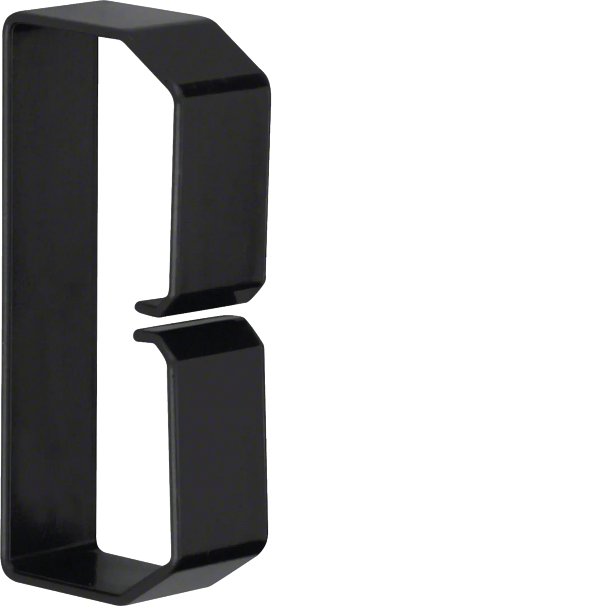 Klammer aus PVC zu Verdrahtungskanal  LKG 50x100mm schwarz | Hager