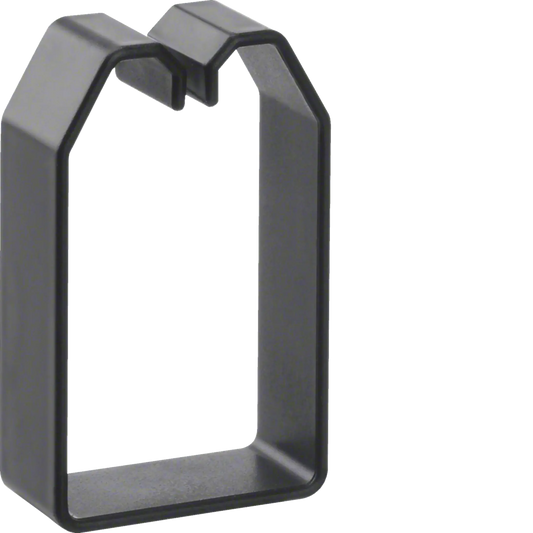 Klammer aus PVC zu Verdrahtungskanal  LKG 75x50mm schwarz | Hager