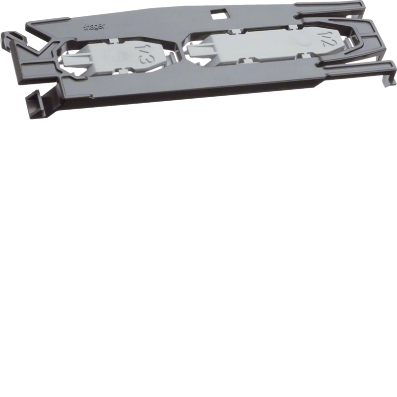 Klammer in Stanzloch rastend aus PC/ABS halogenfrei zu LF mit Oberteil 190mm | Hager