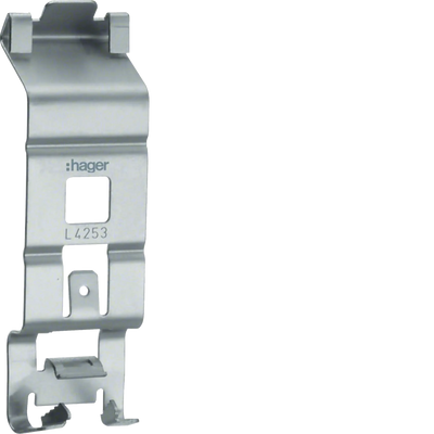 Klammer zu Brüstungskanal BR/A/S Oberteil 80mm aus Stahlblech chromatiert | Hager