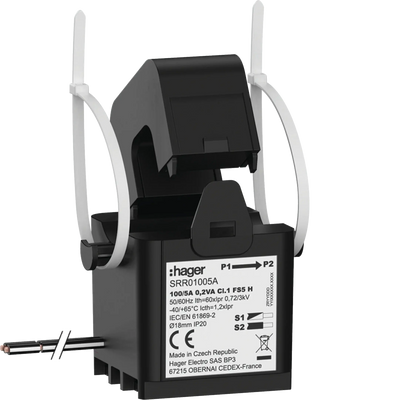 Klappwandler SC1 18mm 100/5A 0.2VA Klasse 1 | Hager
