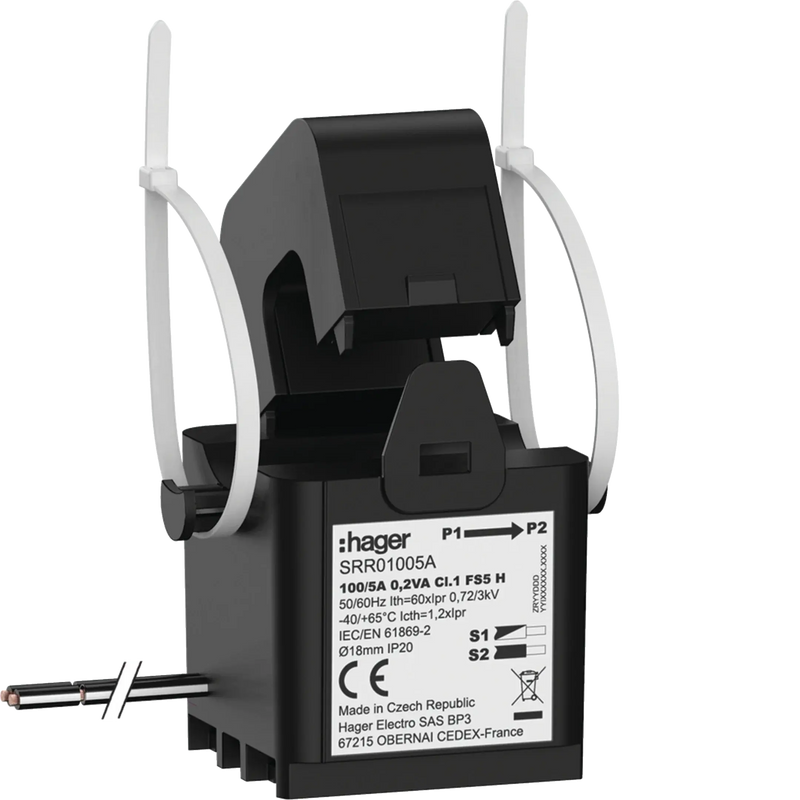Klappwandler SC1 18mm 100/5A 0.2VA Klasse 1 | Hager