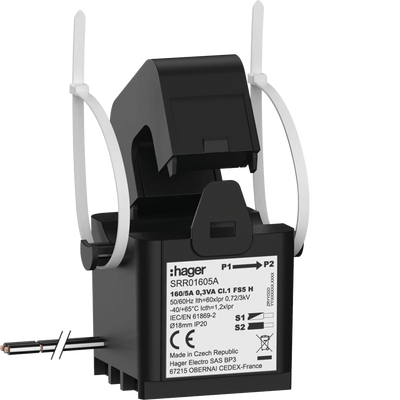 Klappwandler SC1 18mm 160/5A 0.3VA Klasse 1 | Hager