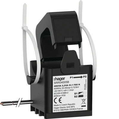 Klappwandler SC2 28mm 400/5A 2.2VA Klasse 1 | Hager