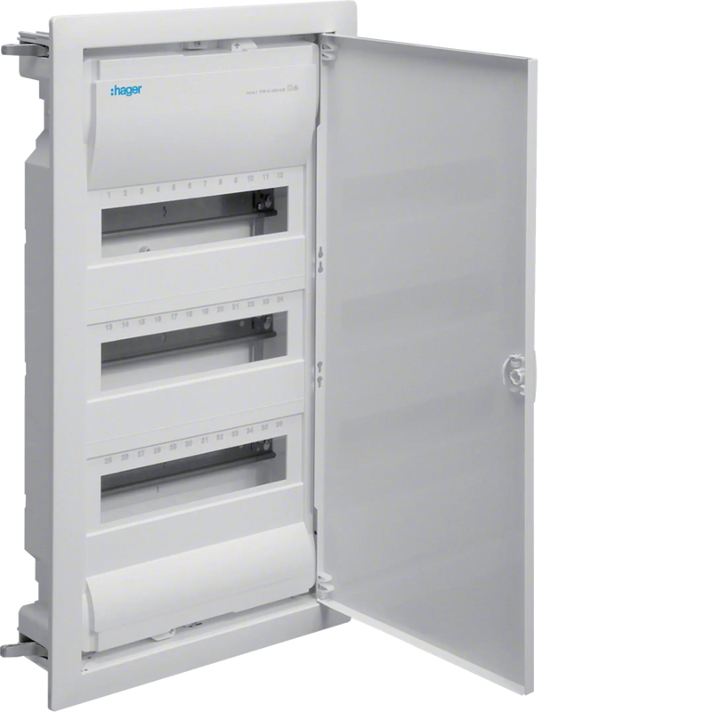 Kleinv. Volta HWV 3x12PLE IP30 Stahlblechtür | Hager