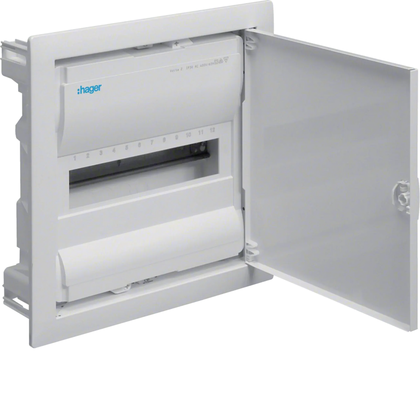 Kleinv. Volta UPV 1x12PLE IP30 Tür | Hager
