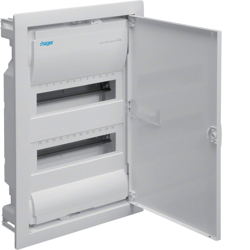 Kleinv. Volta UPV 2x12PLE IP30 Tür | Hager