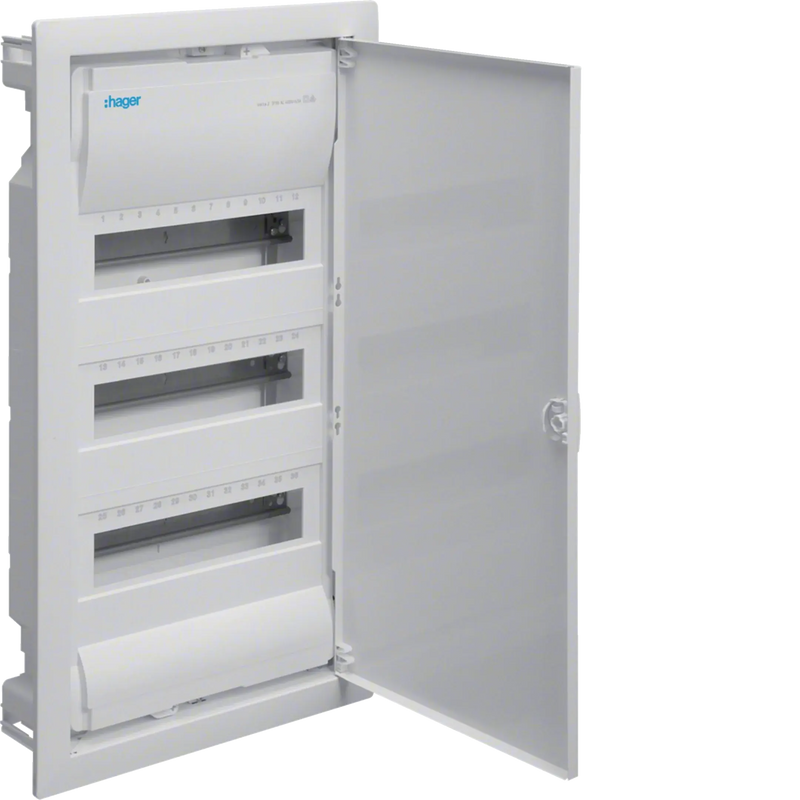 Kleinv. Volta UPV 3x12PLE IP30 Tür | Hager