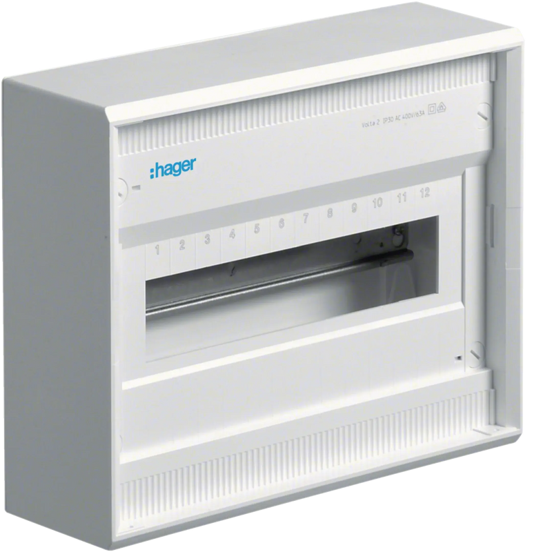 Kleinv., Volta, APV, 1x12PLE, IP30, ohne Tür | Hager