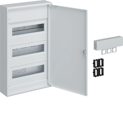 Kleinv., Volta, APV, 3x12PLE, IP30, Tür und RJ45-Buchse | Hager