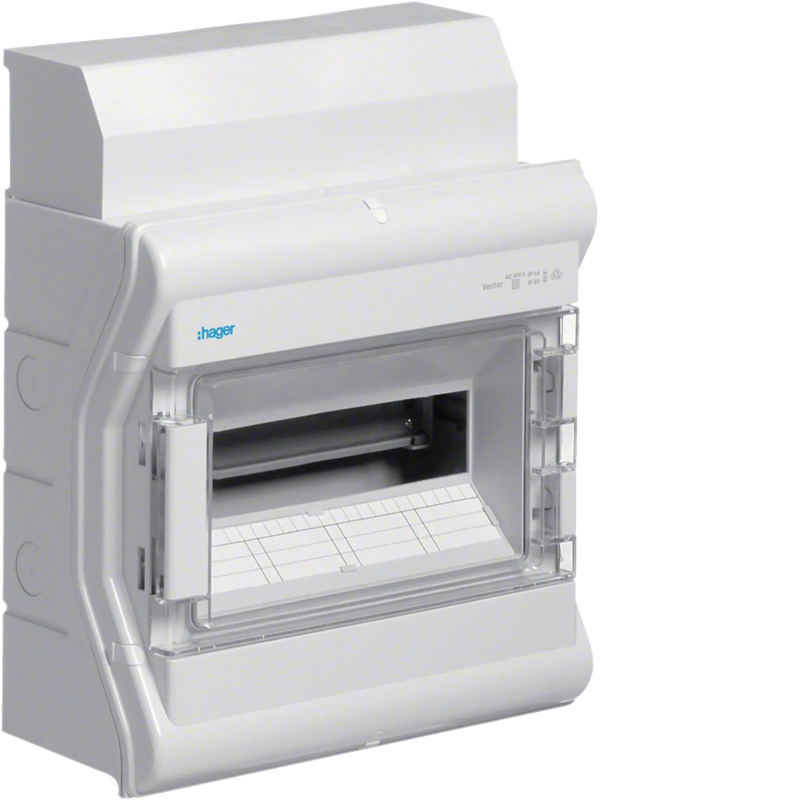Kleinverteiler, vector, APV, IP65, 12PLE, mit Rangierkanal | Hager
