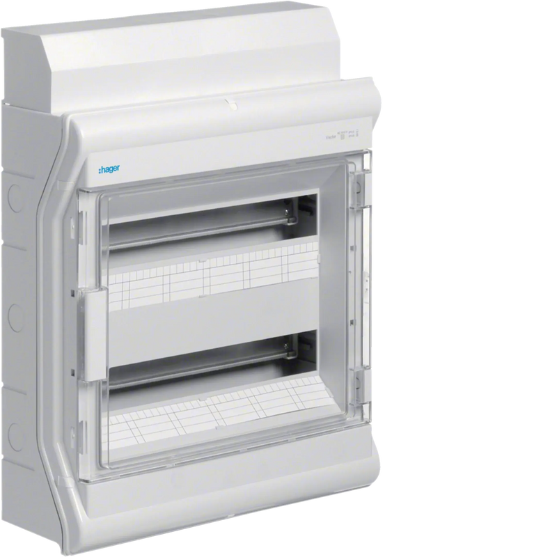 Kleinverteiler, vector, APV, IP65, 36PLE, mit Rangierkanal | Hager