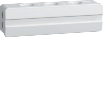 Klemmdose Leitungseinführungen 2xstirnseitig 3xoben/unten aus PP 135x35x40 mm | Hager