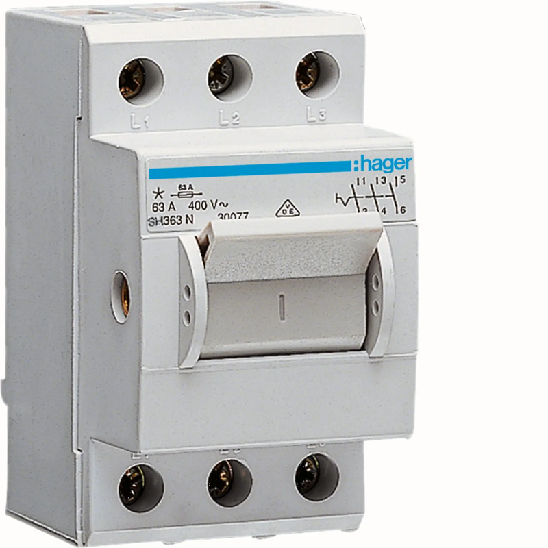 Kompaktschalter 63A 3 Schließer 400V AC 2,5PLE | Hager