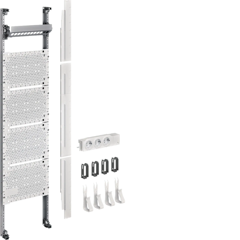 Komplettfeld Multimedia, universZ, 1050mm, 1-feld, ohne Patchmodule | Hager