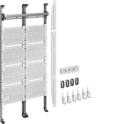 Komplettfeld Multimedia, universZ, 1050mm, 2-feld, ohne Patchmodule | Hager