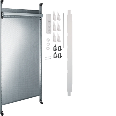 Komplettfeld Multimedia, universZ, 1200mm, 2--feld, ohne Patchmodule | Hager