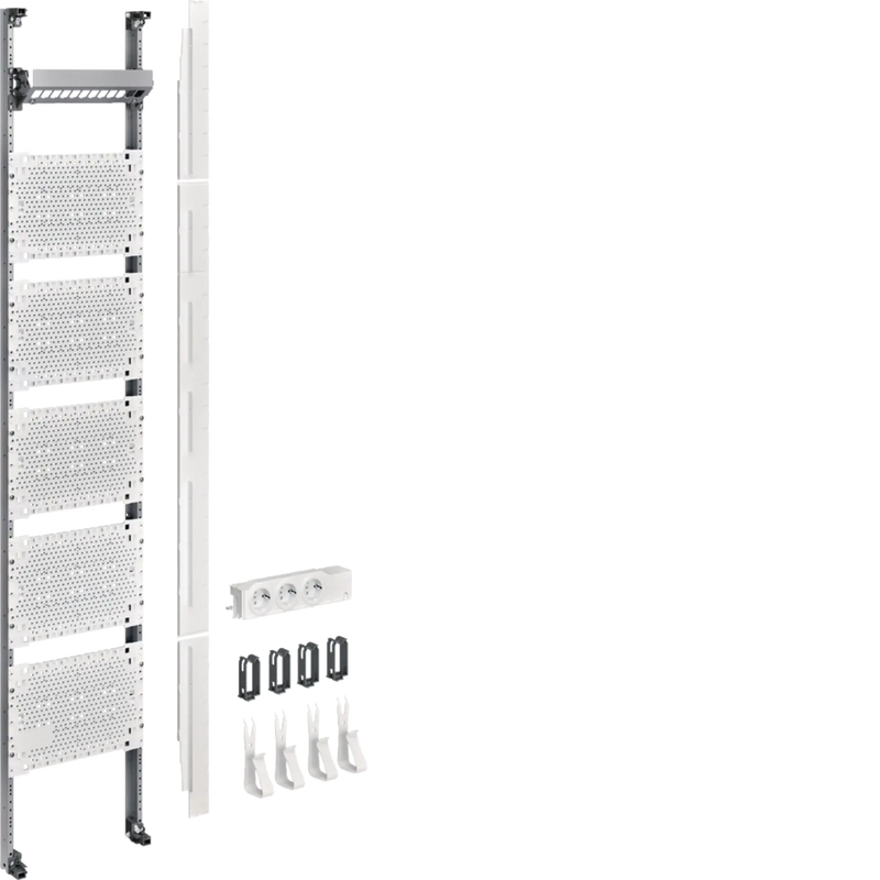 Komplettfeld Multimedia, universZ, 1350mm, 1-feld, ohne Patchmodule | Hager