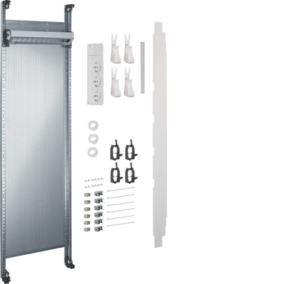 Komplettfeld Multimedia, universZ, 900mm, 1-feld, mit 6xPatchmodulen RJ45 | Hager