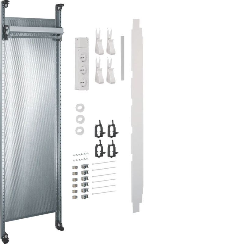 Komplettfeld Multimedia, universZ, 900mm, 1-feld, mit 6xPatchmodulen RJ45 | Hager
