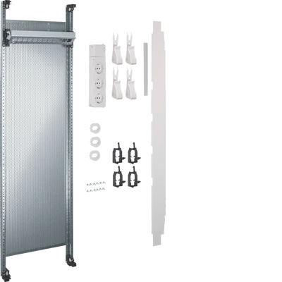 Komplettfeld Multimedia, universZ, 900mm, 1-feld, ohne Patchmodule | Hager