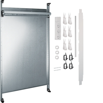 Komplettfeld Multimedia, universZ, 900mm, 2-feld, ohne Patchmodule | Hager