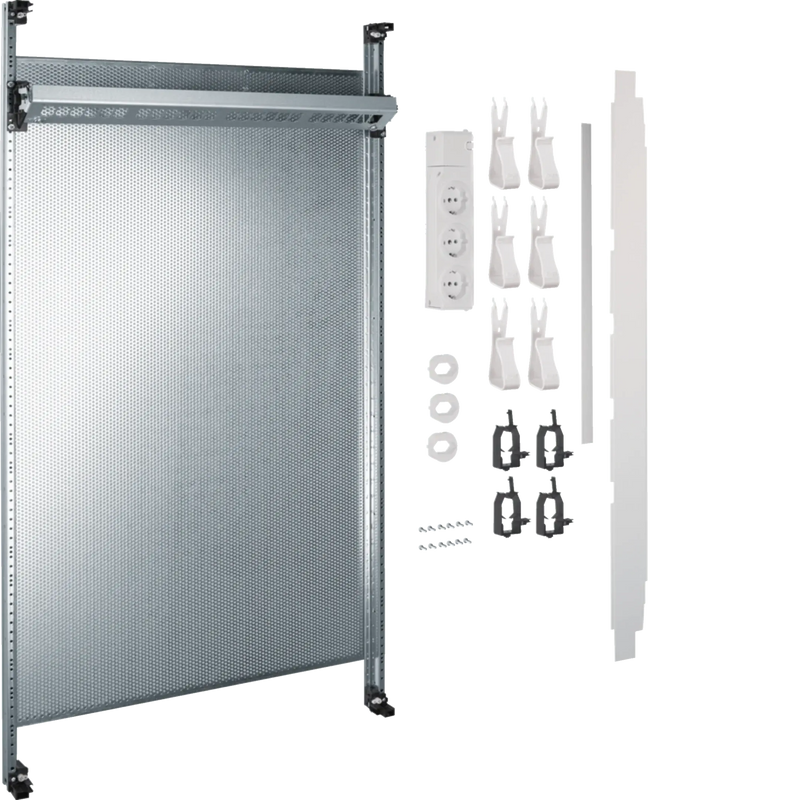 Komplettfeld Multimedia, universZ, 900mm, 2-feld, ohne Patchmodule | Hager