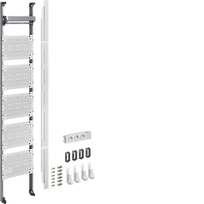 Komplettfeld Multimedia,universZ Z, Höhe 1350mm,1--feld,mit 6xPatchmodulen RJ45 | Hager