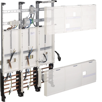 Komplettfeld, univ.Z, 1050mm, 3-feld, Wärmepumpe, Mitnetz Strom, VNB gleiche TAB | Hager