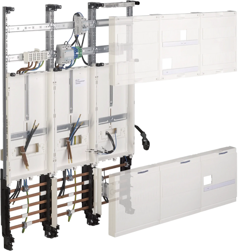 Komplettfeld, univ.Z, 1050mm, 3-feld, Wärmepumpe, Mitnetz Strom, VNB gleiche TAB | Hager