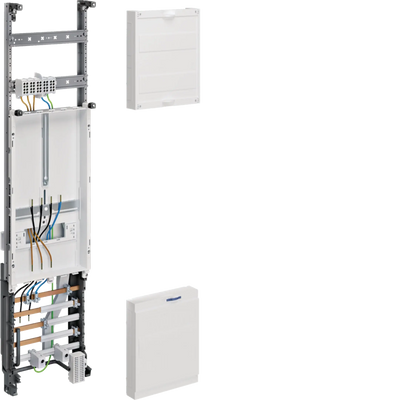 Komplettfeld, univ.Z, 3-Punkt, 1 Zählerpl., 5-p. HLAK, H=1050mm, 16mm², 1-feldig | Hager