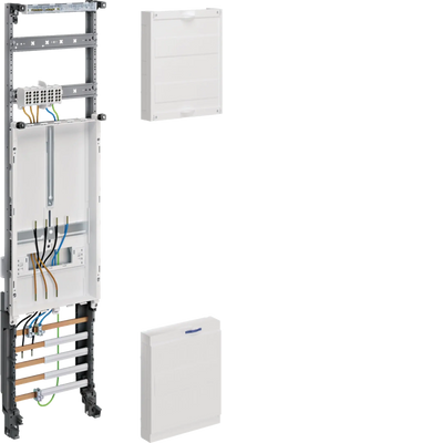 Komplettfeld, univ.Z, 3-Punkt, 1 Zählerpl., 5-p. HLAK, H=1050mm, 16mm², 1-feldig | Hager