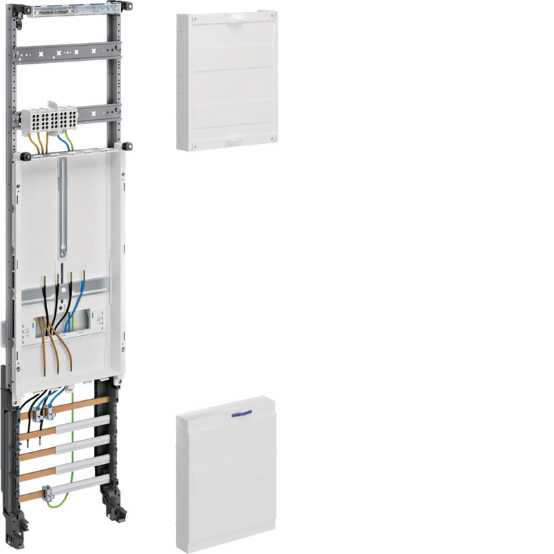 Komplettfeld, univ.Z, 3-Punkt, 1 Zählerpl., 5-p. HLAK, H=1050mm, 16mm², 1-feldig | Hager