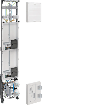 Komplettfeld, univZ, 2ZP, 3-Pkt., 1350x250mm, 1-feld., NH-Einspeisung, Ausf. Lux | Hager