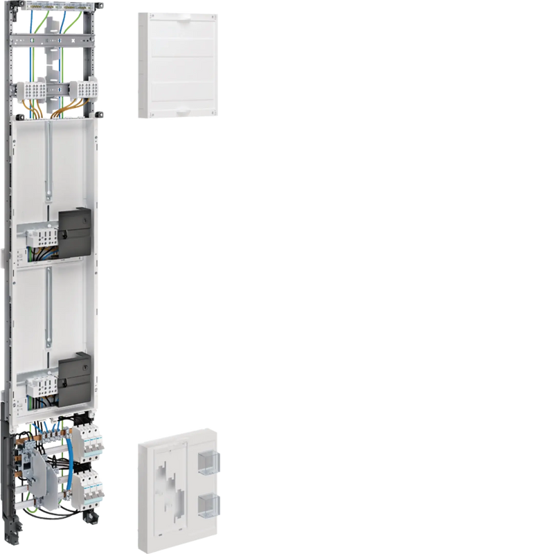 Komplettfeld, univZ, 2ZP, 3-Pkt., 1350x250mm, 1-feld., NH-Einspeisung, Ausf. Lux | Hager