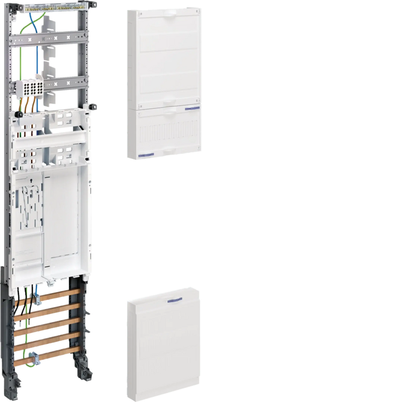Komplettfeld, univers Z, 1 ZP, BKE-I, H=1050mm, 1-feldig, 10mm², 12x10mm SaS | Hager