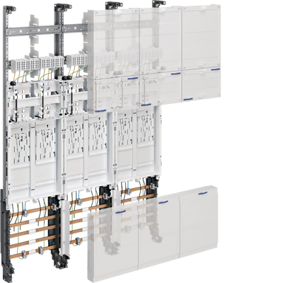 Komplettfeld, universZ, 1050mm, 6 ZP, eHZ, DSS, 3-feld, Ausführung VEW-Saar | Hager