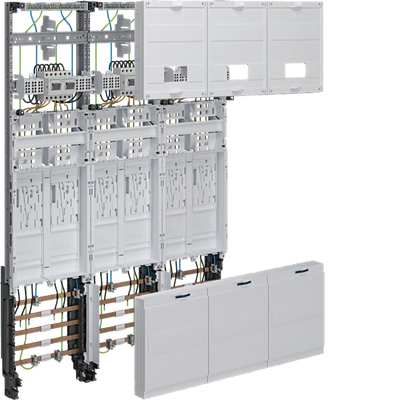 Komplettfeld, universZ, 1050mm, 6 ZP,eHZ, 3-feld, Ausführung NRW,SH,HH,MV,Avacon | Hager
