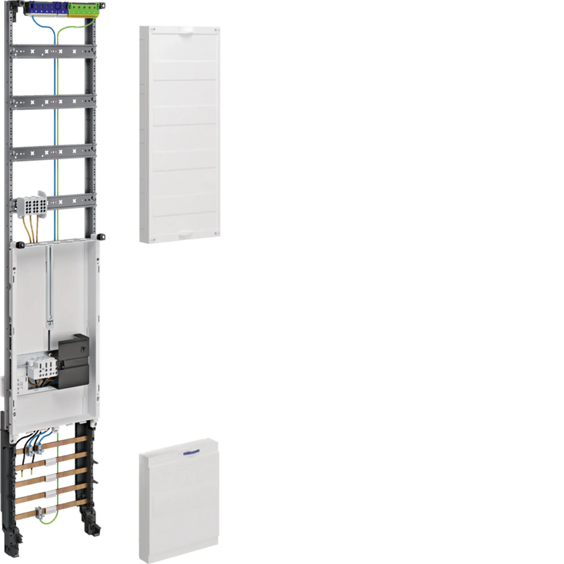 Komplettfeld, universZ, 1350mm, 1 ZP/VT-4reihig, 1-feld, mit Zählersteckklemme | Hager